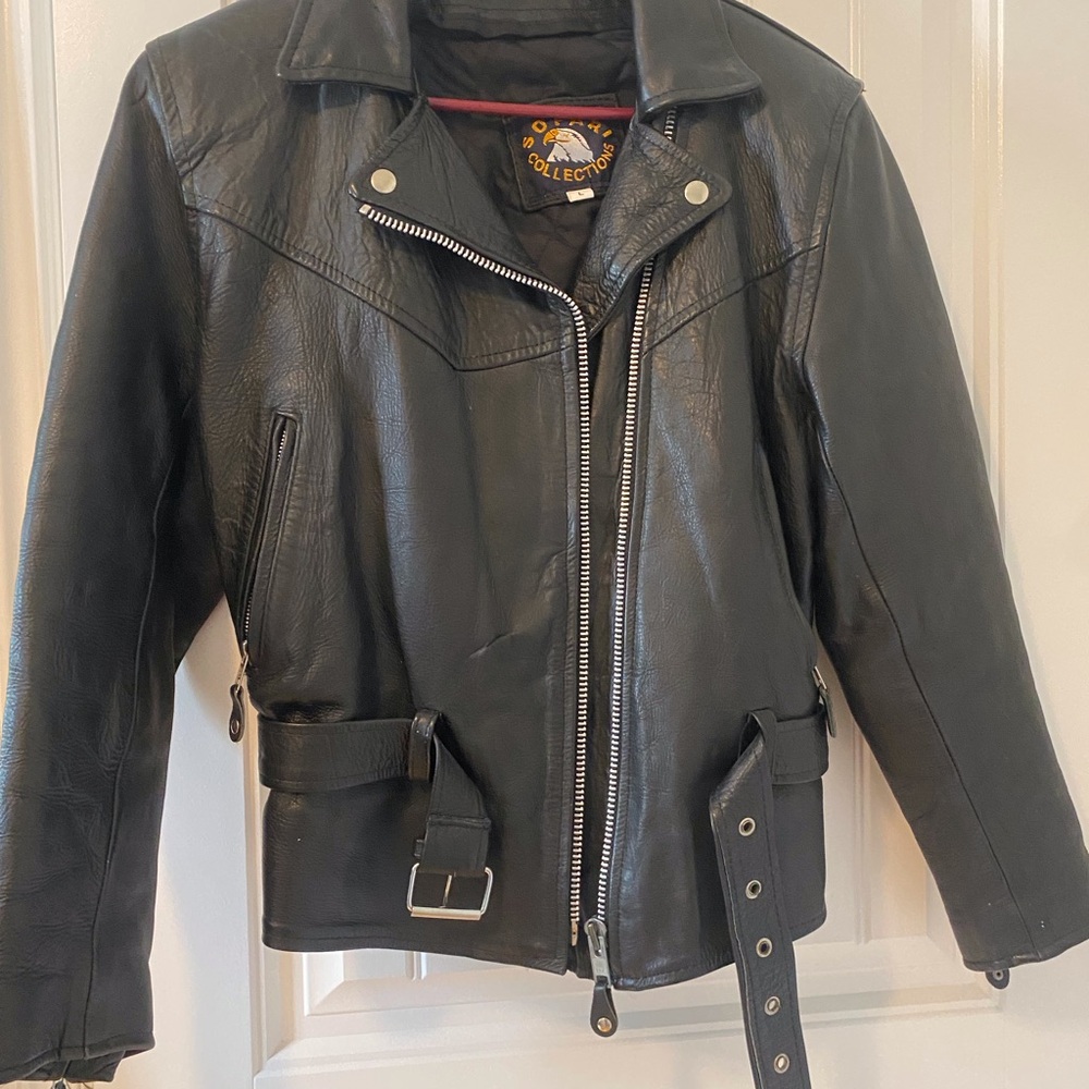 Black Leather Motorcycle Jacket